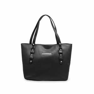 Sac fourre-tout noir P55375 pour femme - Product Image 3