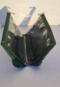 Custom PU Leather Travel Toiletry Bag Fashionable Makeup Pouch with Zipper Closure for Skincare Cosmetic Storage Make-Up Storage - Product Image 4