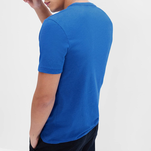 T-shirts pour hommes personnalisés avec la lettre R, vente en gros directe d'usine, 100% coton, coupe ample, tissu respirant, logo sur le devant - Product Image 3