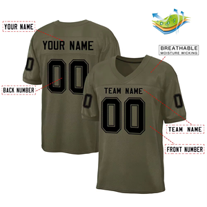 เสื้อฟุตบอลอเมริกันแบบปรับแต่งได้ ไซส์พลัสไซส์ สำหรับผู้ชาย หลายสี ระบายอากาศได้ดี แห้งเร็ว น้ำหนักเบา ป้องกันแบคทีเรีย แบบซับลิเมชั่น - Product Image 4