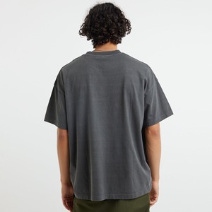 Nouveau T-shirt Streetwear Homme Oversize à Épaules Tombantes, Effet Délavé Acide Vintage et Usé, Coupe Boxy à Manches Courtes - Product Image 3
