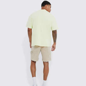 T-shirts délavés à l'acide personnalisés, tie-dye, unis pour hommes, élégants, de qualité supérieure, blanchis, prix de gros, respirants, OEM - Product Image 4