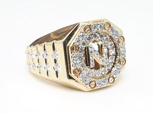 Manufacturer Custom Hiphop Fine Jewelry <b>Rings</b> Round Cluster Diamond, Natural Diamond <b>Men</b> <b>Ring</b> - Product Image 2