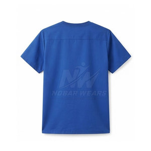 O-Neck Medical <b>Scrub</b> <b>Tops</b> Short Sleeve Professional Uniform Workwear for Hospital Nursing Clinic Laboratory Healthcare Staff - Product Image 4