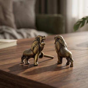 Poignée de tiroir en fonte en forme de lion, design moderne, durable, pour commode, entrepôt et salon - Product Image 4
