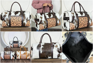 Bolsa de Viaje de Cuero Hecha a Mano de Gran Capacidad, Precio de Fábrica, Bolsa de Negocios de Piel de Vaca, Bolsa de Fin de Semana con Diseño para Mujer - Product Image 3