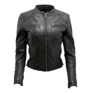 Chaqueta de Cuero para Mujer con Acabado Premium en Piel de Cordero Suave y Flexible, MOQ Disponible para Venta al Por Mayor - Product Image 3