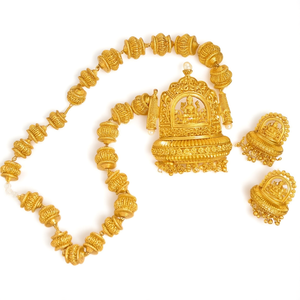 Laxmi Golden Ball Fashion Jewelry Set - Product Image 2