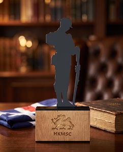 Honorary Commemoration Award for Outstanding Service Acrylic Wood Engraved Logo Durable Recognition Dedication - Product Image 2