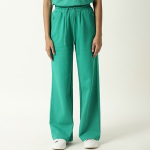 Pantalon de jogging ample à cordon de serrage de couleur unie pour femme, coupe droite, style évasé, taille oversize - Product Image 2