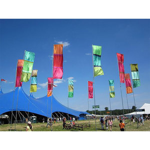 Banderas Verticales Coloridas para Eventos al Aire Libre, Decoraciones de Tela Resistente al Viento de Múltiples Paneles para Festivales y Reuniones - Product Image 1