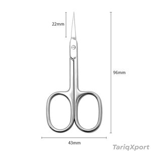 Ciseaux professionnels russes pour manucure, en acier inoxydable tranchant, pour cuticules, sourcils et soin des ongles, lames courbées à pointe affûtée - Product Image 4