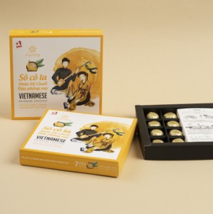 OEM ODM Full-Service <b>Chocolate</b> Box Filled With Dry Banana, Sesame And Peanut Butter For Bulk Items in Custom Packaging - Product Image 6