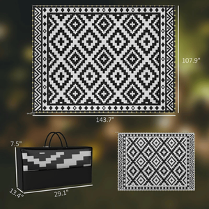 พรมกลางแจ้งแบบกลับด้านได้ คุณภาพพรีเมียม สำหรับใช้ในบ้านและสวน - Product Image 4