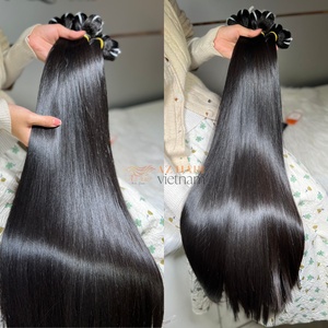 Wholesale Factory Price High Quality 100% Raw Vietnamese Human <b>Hair</b> Extensions Double Drawn Weft Machine Soft Hand Bundle - Product Image 6