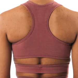 โรสพิงค์สปอร์ตบราสำหรับผู้หญิงแบบ Racerback รองรับระดับปานกลาง เหมาะสำหรับโยคะ วิ่ง ฟิตเนส ออกกำลังกาย และชุดกีฬา - Product Image 5
