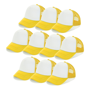 Gorra Trucker Unisex de 6 Paneles, Color Sólido, Malla, Estilo Béisbol, Cierre Trasero Ajustable, Informal, para Primavera/Verano - Product Image 2