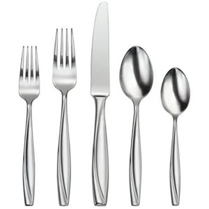 Ensemble de couverts en acier inoxydable au design moderne, finition miroir, compatible lave-vaisselle, pour mariage et usage domestique, ensembles de couverts faits à la main - Product Image 2