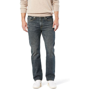 Jeans homme coupe décontractée style streetwear, denim délavé vintage, coupe droite, fabriqué au Bangladesh, prix usine, qualité supérieure. - Product Image 5