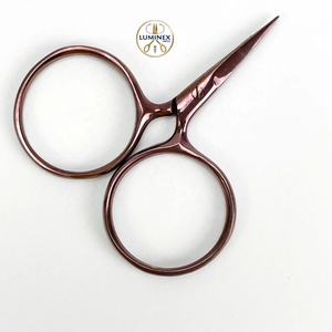 Mini ciseaux à broder mignons en forme de fleur, en acier inoxydable, pour droitiers, à 30 dents, pour la coupe des cheveux, pour les amateurs de bricolage - Product Image 4
