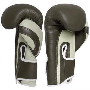 Gants de boxe en cuir de qualité supérieure avec logo personnalisé pour l'entraînement physique, les arts martiaux, les poignées de maintien, imperméables, respirants, fournisseur en gros - Product Image 4