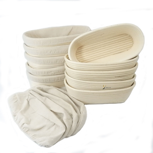 Handmade Weaving Oval Storage <b>Basket</b> Rattan <b>Bread</b> Fermentation <b>Basket</b> for Kitchen Food Picnic <b>Bread</b> Sundries - Product Image 4