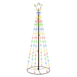 ต้นคริสต์มาสทรงกรวยหลากสี เหล็กเคลือบผงพร้อม PVC สีทองแดง สำหรับตกแต่งในเทศกาล - Product Image 2