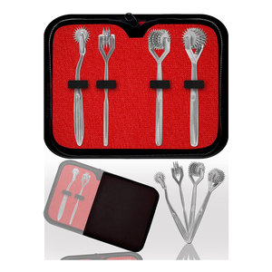 Juego de Instrumentos de Diagnóstico con Ruedas de Prueba Nerviosas Wartenberg, Ruedas de Prueba Sensoriales de 1, 3, 5 y 7 Puntas, Plateadas, Juego de 4 - Product Image 1