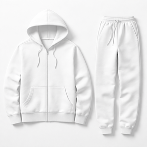 Wholesale Custom <b>Zip</b> <b>Up</b> Hoodie and Sweatpants Set for Bulk Orders - Manufacturer Direct - Product Image 5