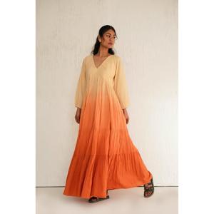 Robe de soirée élégante vert émeraude, coupe trapèze, longue, en mousseline, col cœur, sans manches, respirante, couleur unie, pour femme - Product Image 5