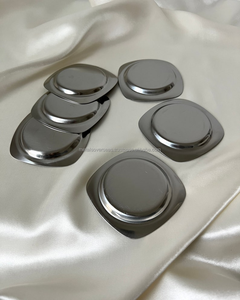 Posavasos Modernos de Acero Inoxidable, Forma Cuadrada, Logotipo Personalizado, Uso en la Cocina, Alta Calidad - Product Image 4