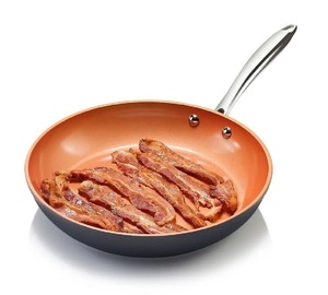 Square Cast Iron Grill Pan Red Enamel Nonstick <b>For</b> Gas And <b>Induction</b> Cooker - Product Image 4
