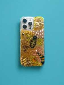 งานฝีมือ NOUSHAD เคสโทรศัพท์ปักครอสติชประดับลูกปัดลายดอกไม้ งานปักผ้าฝ้าย ดีไซน์สิ่งทอ รูปทรงอื่นๆ ของขวัญ - Product Image 2
