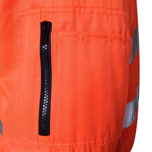 Men's Lightweight Breathable <b>SoftShell</b> Reflective <b>Hi</b> <b>Vis</b> Workplace Safety <b>Jacket</b> Waterproof Cotton Safety <b>Jacket</b> - Product Image 4