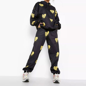 Elegant Women Hooded Solid Casual Tracksuit Two Piece <b>Set</b> with Long Sleeve Top Pants for Travel or Fitness Time Maanify Custom - Product Image 1