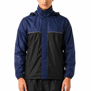 <b>Lightweight</b> Waterproof Windproof Outdoor Wear Custom Logo <b>Men</b> <b>Rain</b> <b>Jacket</b> with Adjustable Hood Waterproof Outdoor <b>Rain</b> <b>Jacket</b> - Product Image 1