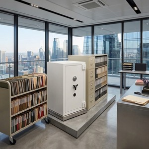 Heavy Duty Fire Resistant Office <b>Filing</b> Safe with 3-Way <b>Locking</b> System DX-200 - Product Image 1