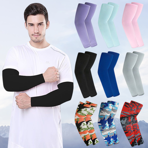 Manchons thermiques personnalisés 2 paires, noirs unis, doublés polaire, à compression, pour sports d'hiver, cyclisme, course à pied - Product Image 4