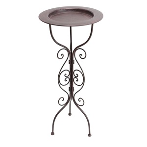 Nouveauté : Bain d'oiseaux de jardin de luxe en métal et fer, décoration pour extérieur, taille, forme et couleur personnalisables - Product Image 1