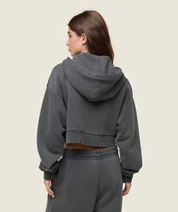 Sweat-shirt à capuche zippé pour femmes et hommes, en tissu Air Layer 300 GSM, doux, à manches longues, pour le sport, les loisirs, l'extérieur, chaud et décontracté - Product Image 2