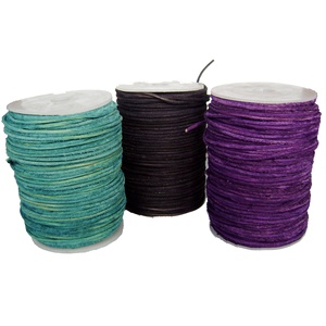 High Quality Turquoise Suede <b>Leather</b> Cords Plain Pattern Flat Shape DIY <b>Bracelet</b> Jewelry Components Hot Sale Wholesale Price for - Product Image 5