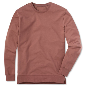 Sweat-shirt à col rond pour homme, coupe classique, couleur unie, tricot en coton, pull décontracté pour l'automne - Product Image 1