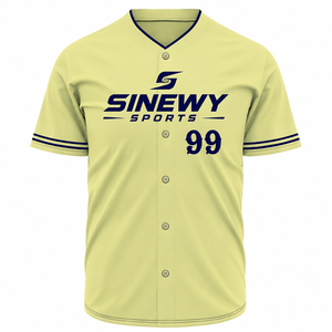 เสื้อเบสบอล SINEWY SPORTS แขนสั้นสำหรับผู้ชาย ชุดทีมแบบกำหนดเอง ระบายอากาศได้ดี ผลิตจากโพลีเอสเตอร์ พิมพ์หมายเลข 99 ทรงปกติ สั่งทำได้ - Product Image 2