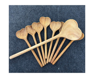 Cuchara de Café de Madera Natural, Cuchara de Té Hecha a Mano Estilo Vintage, Cuchara para Remover Espresso, Utensilio de Cocina, Venta al Por Mayor - Product Image 6