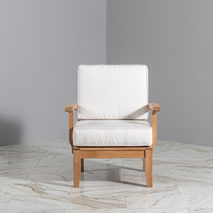 Fauteuil de salon en bois massif, design scandinave avec dossier à lattes, chaise longue rembourrée pour la maison et les hôtels, fabricant de meubles - Product Image 1