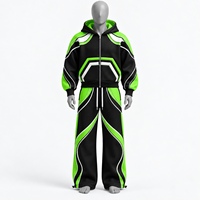 Ensemble de survêtement deux pièces en coton 100% de haute qualité, personnalisable, grande taille, séchage rapide, respirant, pour hommes