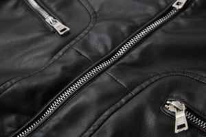 2025 New Men's Wool/Nylon Stand Collar Woven Fabric Casual Biker Motorcycle <b>Jacket</b> Eco-Friendly Winter Outerwear - Product Image 3