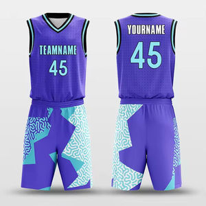 Ensemble de maillots de basket-ball unisexe rouge et vert, col en V, manches longues, respirant, séchage rapide, polyester sublimé, évacuation de l'humidité, athlétique - Product Image 6
