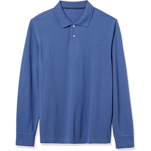 เสื้อโปโลแขนยาวคุณภาพสูงสำหรับผู้ชาย ผ้าคอตตอนผสม สวมใส่สบาย พร้อมบริการสกรีนโลโก้ รับผลิตแบบ OEM ODM จำนวนมาก - Product Image 3