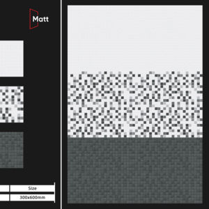 Carreaux de céramique mats résistants aux taches 30x60 cm, adaptés aux applications intérieures dynamiques nécessitant des performances équilibrées et un design minimaliste. - Product Image 1